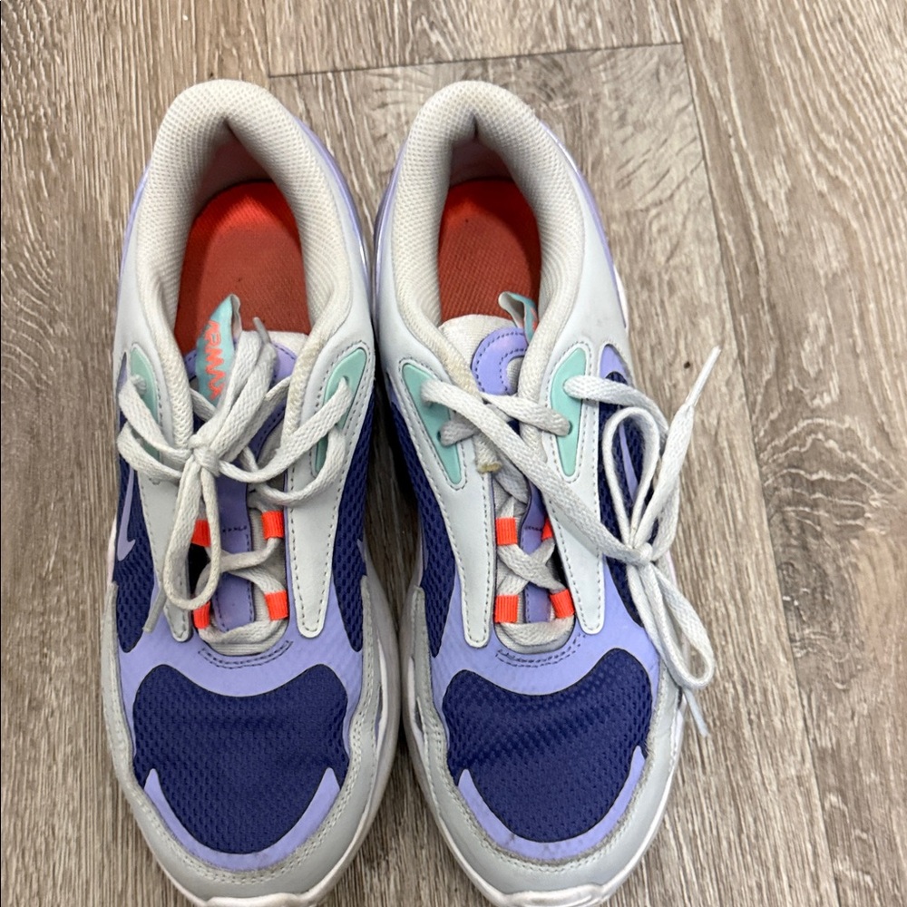 Nike Sneakers - Purple, White & Mint with Coral Accents